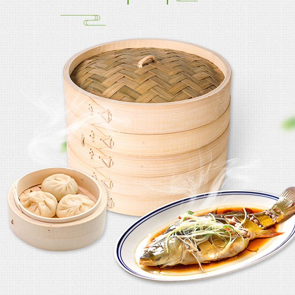 Бамбуковая Паровая корзина с к – обзор и цена Bao Steamer Bamboo